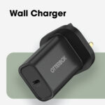 OtterBox 30W USB-C PD Universal Wall Charger, Fast Charging, UK Plug, Black