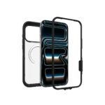 OtterBox Defender Pro XT Clear Series Case for iPhone 17 Pro Max, Transparent/Black