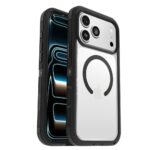OtterBox Defender Pro XT Clear Series Case for iPhone 17 Pro Max, Transparent/Black