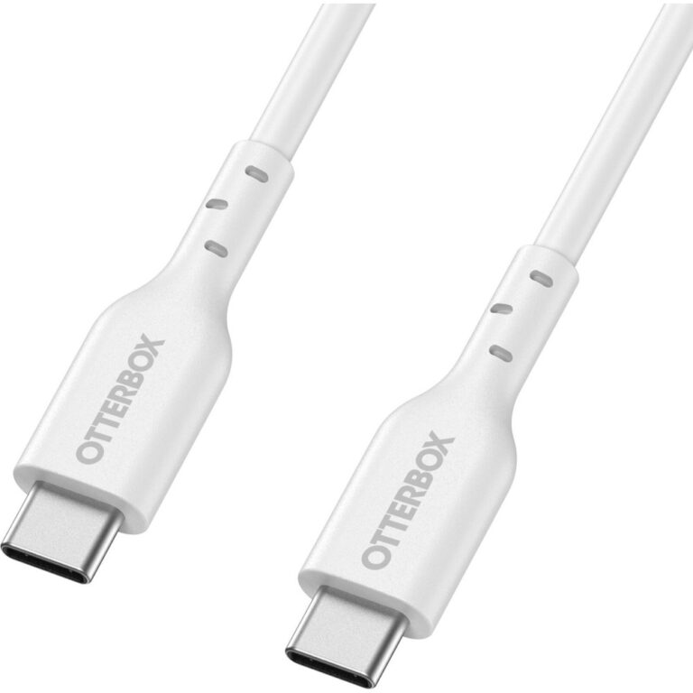 OtterBox Fast Charge USB 2.0 USB-C to USB-C Cable 2m White 60W 480Mbps