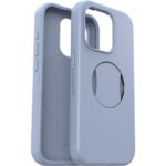 OtterBox OtterGrip Symmetry Series Cover for iPhone 15 Pro, MagSafe Compatible, Blue