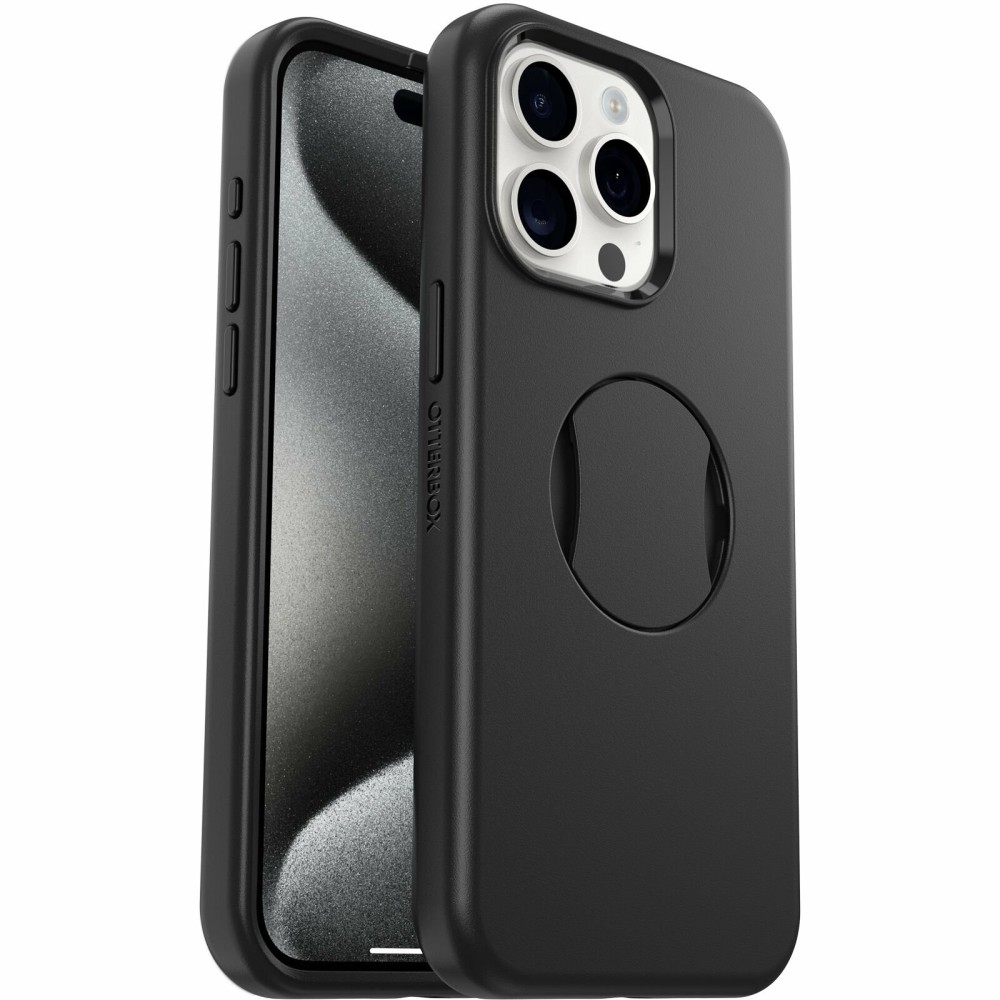 OtterBox OtterGrip Symmetry Series Cover for iPhone 15 Pro Max, Black OtterBox OtterGrip Symmetry Series Cover for iPhone 15 Pro Max, Black