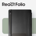 OtterBox React Folio Case for Samsung Galaxy Tab S9, 11", Drop & Scratch Resistant, Black