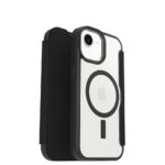 OtterBox React Folio for MagSafe iPhone 17e/16e/15/14/13 Case Black Crystal