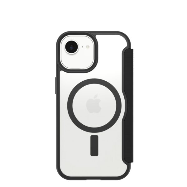 OtterBox React Folio for MagSafe iPhone 17e/16e/15/14/13 Case Black Crystal