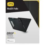 OtterBox React Folio Series Case for Apple iPad (A16/10th Gen) 11" Drop Resistance Black/Grey
