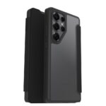 OtterBox React Folio Series Case for Samsung Galaxy S25 Ultra, Transparent/Black, Magnetic Closure