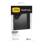 OtterBox React Folio Series Case for Samsung Galaxy S25 Ultra, Transparent/Black, Magnetic Closure