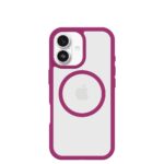 OtterBox React MagSafe Series Cover for Apple iPhone 17 (6.3") Rose Crystal, Pink/Transparent