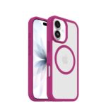 OtterBox React MagSafe Series Cover for Apple iPhone 17 (6.3") Rose Crystal, Pink/Transparent