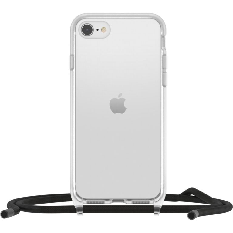 OtterBox React Necklace Case for iPhone SE (3rd/2nd gen)/8/7, 4.7", Clear, MIL-STD-810G