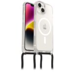 OtterBox React Necklace MagSafe Case for iPhone 16e/14, 6.1", Drop Proof, Transparent