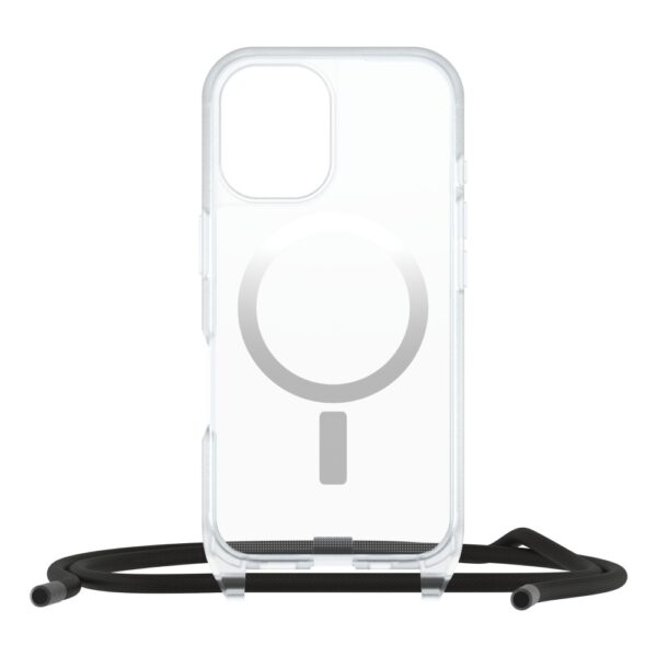 OtterBox React Necklace Series Cover for iPhone 16, 6.1", MagSafe, Clear