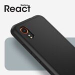 OtterBox React Series Cover for Samsung Galaxy XCover 7, Drop Proof, Scratch Resistant, Black