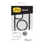 OtterBox React Series MagSafe Case for Apple iPhone 17, 6.3", Drop Proof, Transparent/Black