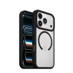 OtterBox React Series MagSafe Case for Apple iPhone 17 Pro, Clear/Black, Drop/Scratch Resistant