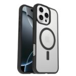 OtterBox React Series MagSafe Case for iPhone 16 Pro Max, Black Crystal