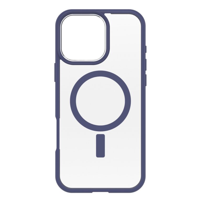 OtterBox React Series MagSafe Case for iPhone 16 Pro Max, Space Cadet Blue/Transparent