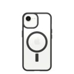 OtterBox React Series MagSafe Cover for iPhone 13/14/15/16e/17e, Black/Transparent