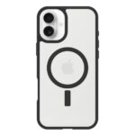 OtterBox React Series MagSafe Cover for iPhone 16 Plus, Drop Proof, Scratch Resistant, Black Crystal