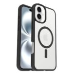 OtterBox React Series MagSafe Cover for iPhone 16 Plus, Drop Proof, Scratch Resistant, Black Crystal