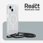 OtterBox React Series Necklace MagSafe Case for iPhone 15, Clear, Drop Proof, Scratch Resistant