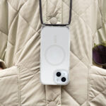 OtterBox React Series Necklace MagSafe Case for iPhone 15, Clear, Drop Proof, Scratch Resistant