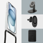OtterBox React Series Necklace MagSafe Case for iPhone 15, Clear, Drop Proof, Scratch Resistant