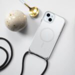 OtterBox React Series Necklace MagSafe Case for iPhone 15 Plus, Clear
