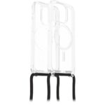 OtterBox React Series Necklace MagSafe Case for iPhone 15 Pro, Clear, Drop Proof, Scratch Resistant