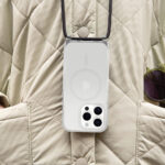 OtterBox React Series Necklace MagSafe Case for iPhone 15 Pro, Clear, Drop Proof, Scratch Resistant