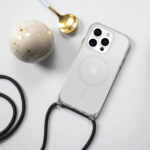 OtterBox React Series Necklace MagSafe Case for iPhone 15 Pro, Clear, Drop Proof, Scratch Resistant