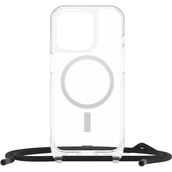 OtterBox React Series Necklace MagSafe Case for iPhone 15 Pro, Clear, Drop Proof, Scratch Resistant