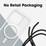 OtterBox React Series Necklace MagSafe Case for iPhone 15 Pro, Clear, Drop Proof, Scratch Resistant