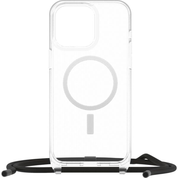 OtterBox React Series Necklace MagSafe Case for iPhone 15 Pro Max Clear with Strap