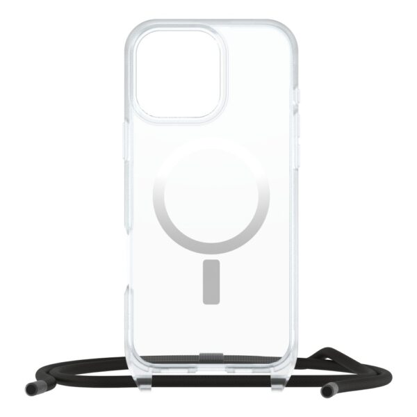OtterBox React Series Necklace MagSafe Case for iPhone 16 Pro Max, Clear, Drop Proof