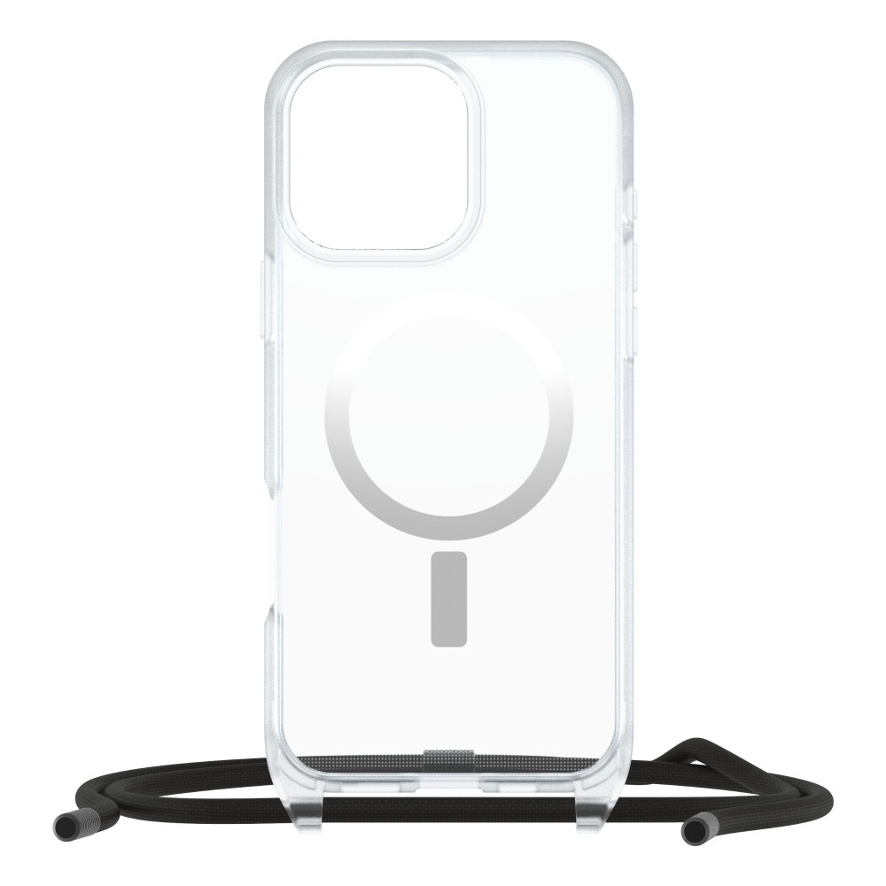 OtterBox React Series Necklace MagSafe Case for iPhone 16 Pro Max, Clear, Drop Proof OtterBox React Series Necklace MagSafe Case for iPhone 16 Pro Max, Clear, Drop Proof