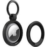 OtterBox Rugged Case Series for Apple AirTag, Black, 41mm Width, 51mm Height, 10mm Depth