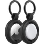 OtterBox Rugged Case Series for Apple AirTag, Black, 41mm Width, 51mm Height, 10mm Depth