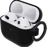 OtterBox Soft Touch Series Case for Apple AirPods (3rd Gen), Drop Proof, Scratch Resistant, Black