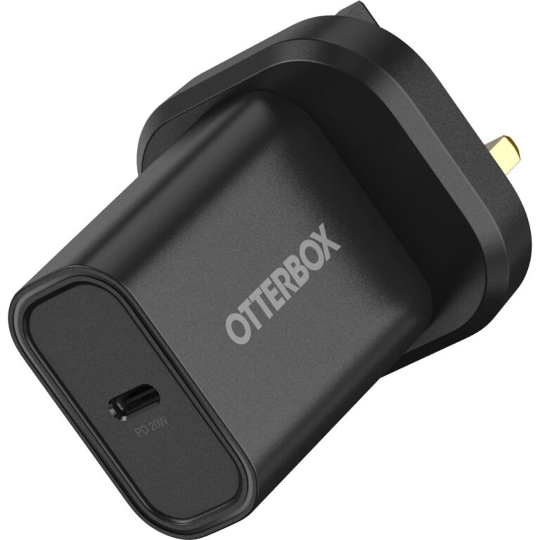 OtterBox Standard 20W USB-C Wall Charger with Power Delivery for UK - Black