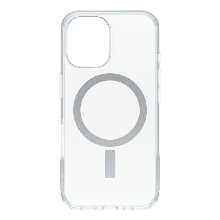OtterBox Symmetry Clear Cover for iPhone 16, 6.1", Transparent, MagSafe Compatible