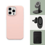OtterBox Symmetry Series Clear Case for MagSafe iPhone 15 Pro Ballet Shoes Pink