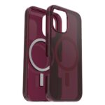 OtterBox Symmetry Series Clear for MagSafe Apple iPhone 16 Case 6.1" Red Translucent