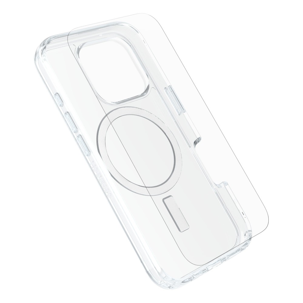 OtterBox Symmetry Series Clear for MagSafe Case + Screen Protector for iPhone 16 Pro, Transparent OtterBox Symmetry Series Clear for MagSafe Case + Screen Protector for iPhone 16 Pro, Transparent
