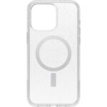 OtterBox Symmetry Series Clear for MagSafe Cover for iPhone 15 Pro Max, Transparent Stardust