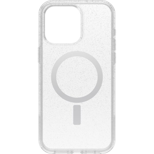 OtterBox Symmetry Series Clear for MagSafe Cover for iPhone 15 Pro Max, Transparent Stardust
