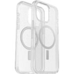 OtterBox Symmetry Series Clear for MagSafe Cover for iPhone 15 Pro Max, Transparent Stardust