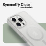 OtterBox Symmetry Series Clear for MagSafe Cover for iPhone 15 Pro Max, Transparent Stardust