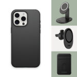 OtterBox Symmetry Series MagSafe Case for iPhone 15 Pro Max, Black, Monochromatic, Anti-bacterial, Drop proof, Scratch resistant